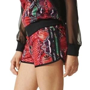 NWT Adidas 3 Stripes Snakeskin Print Rare LE Women's Running Shorts Medium